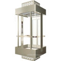 Mirror stainless steel decorative glass sightseeing elevator cabin elevator